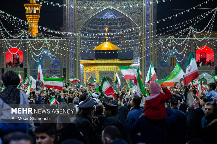 مراسم «میثاق جمهور با ولایت» در حرم مطهر رضوی