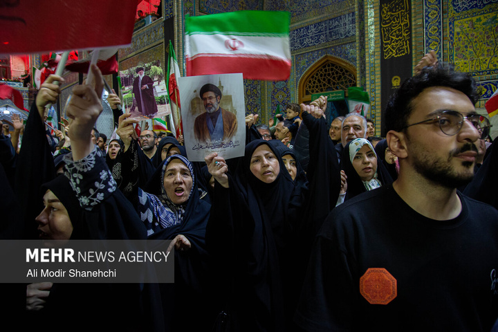 مراسم «میثاق جمهور با ولایت» در حرم مطهر رضوی