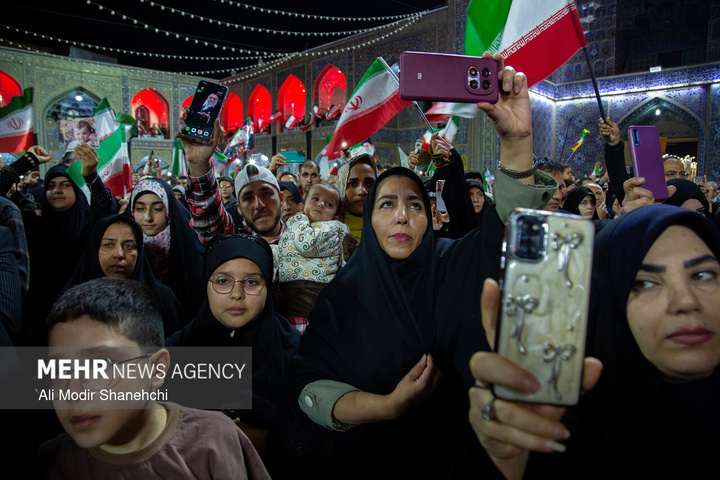 مراسم «میثاق جمهور با ولایت» در حرم مطهر رضوی