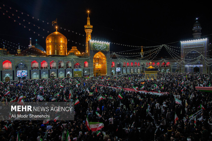 مراسم «میثاق جمهور با ولایت» در حرم مطهر رضوی