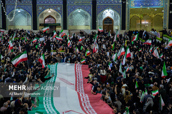 مراسم «میثاق جمهور با ولایت» در حرم مطهر رضوی