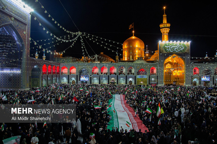 مراسم «میثاق جمهور با ولایت» در حرم مطهر رضوی