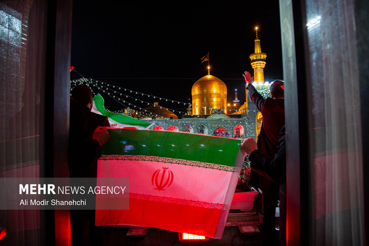 مراسم «میثاق جمهور با ولایت» در حرم مطهر رضوی