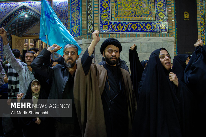 مراسم «میثاق جمهور با ولایت» در حرم مطهر رضوی