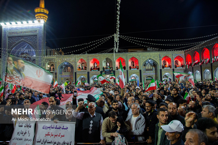 مراسم «میثاق جمهور با ولایت» در حرم مطهر رضوی