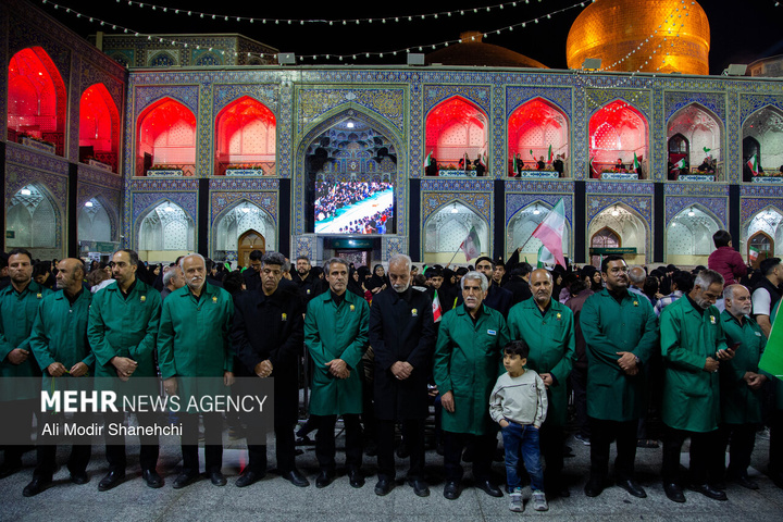 مراسم «میثاق جمهور با ولایت» در حرم مطهر رضوی