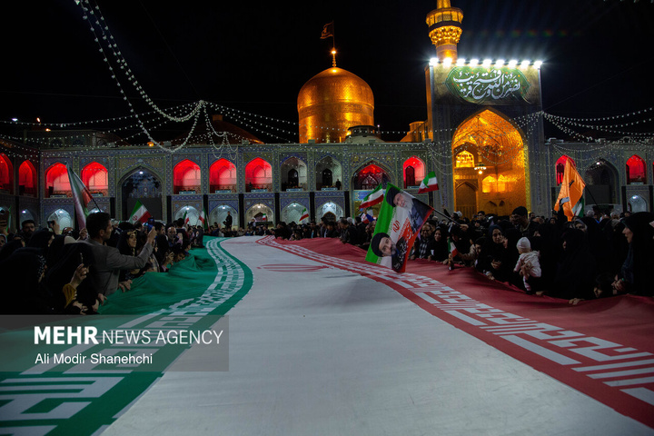 مراسم «میثاق جمهور با ولایت» در حرم مطهر رضوی