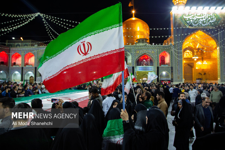 مراسم «میثاق جمهور با ولایت» در حرم مطهر رضوی