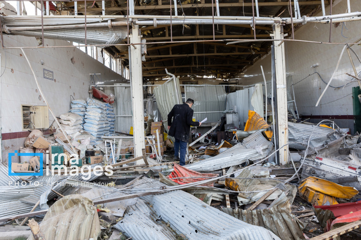 آثارحمله آمریکا و رژیم صهیونیستی به واحدهای دامداری و تجاری در خسروشهر