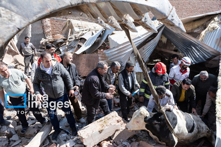 آثارحمله آمریکا و رژیم صهیونیستی به واحدهای دامداری و تجاری در خسروشهر