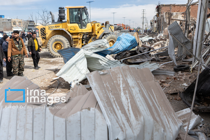 آثارحمله آمریکا و رژیم صهیونیستی به واحدهای دامداری و تجاری در خسروشهر