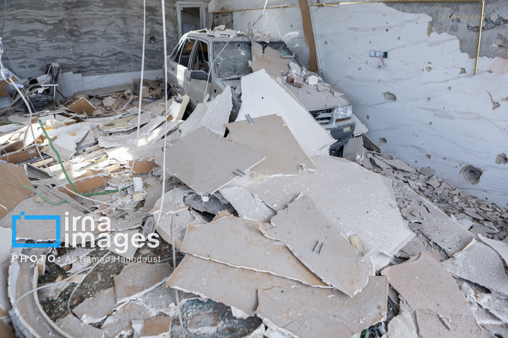 آثارحمله آمریکا و رژیم صهیونیستی به واحدهای دامداری و تجاری در خسروشهر