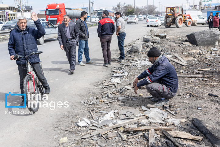 آثارحمله آمریکا و رژیم صهیونیستی به واحدهای دامداری و تجاری در خسروشهر