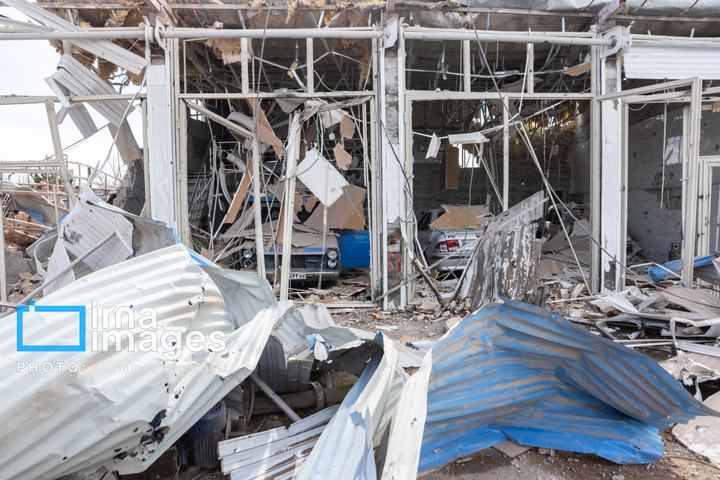 آثارحمله آمریکا و رژیم صهیونیستی به واحدهای دامداری و تجاری در خسروشهر