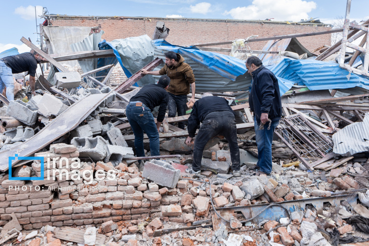 آثارحمله آمریکا و رژیم صهیونیستی به واحدهای دامداری و تجاری در خسروشهر