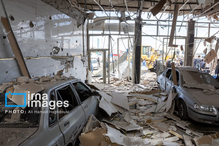 آثارحمله آمریکا و رژیم صهیونیستی به واحدهای دامداری و تجاری در خسروشهر