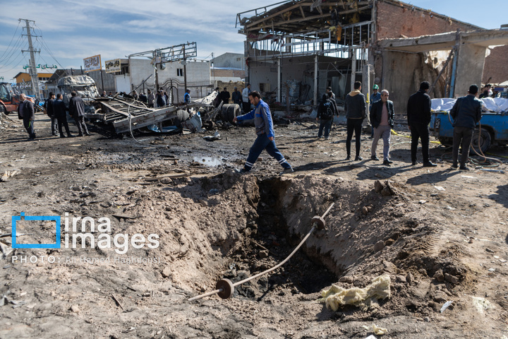 آثارحمله آمریکا و رژیم صهیونیستی به واحدهای دامداری و تجاری در خسروشهر