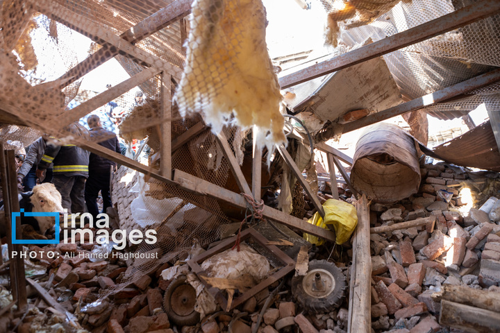 آثارحمله آمریکا و رژیم صهیونیستی به واحدهای دامداری و تجاری در خسروشهر