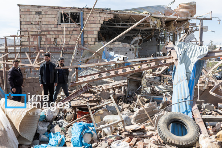 آثارحمله آمریکا و رژیم صهیونیستی به واحدهای دامداری و تجاری در خسروشهر