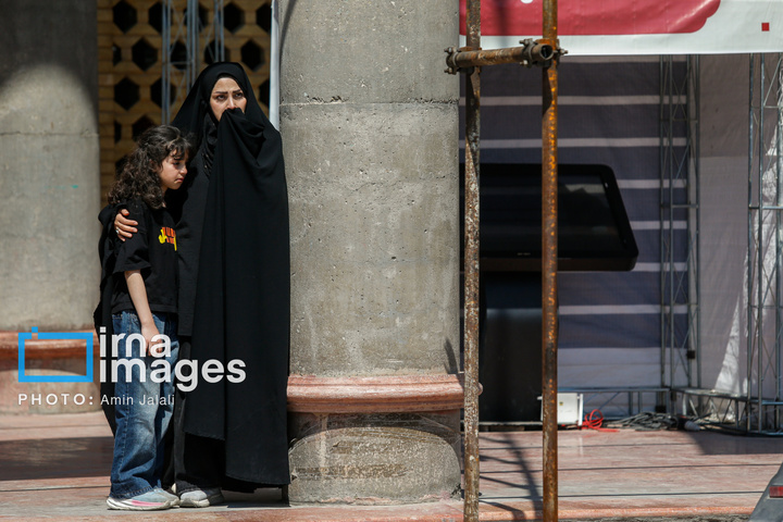 تشییع و خاکسپاری شهدای جنگ رمضان در بهشت زهرا (س)