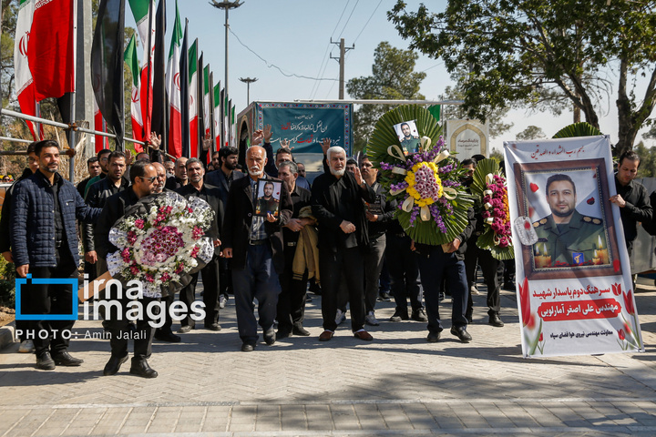 تشییع و خاکسپاری شهدای جنگ رمضان در بهشت زهرا (س)