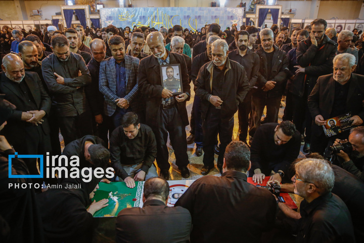 تشییع و خاکسپاری شهدای جنگ رمضان در بهشت زهرا (س)