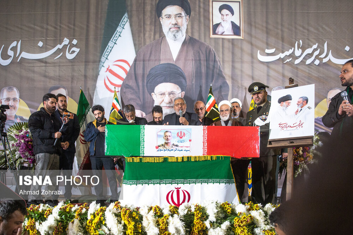 وداع با پیکر مطهر سرلشکر شهید "سید عبدالرحیم موسوی" - قم