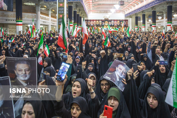 وداع با پیکر مطهر سرلشکر شهید "سید عبدالرحیم موسوی" - قم