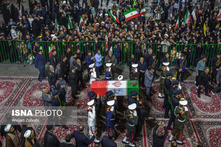 وداع با پیکر مطهر سرلشکر شهید "سید عبدالرحیم موسوی" - قم