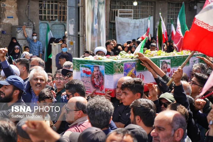 تشییع پیکر دریابان شهید «علیرضا تنگسیری» - بوشهر