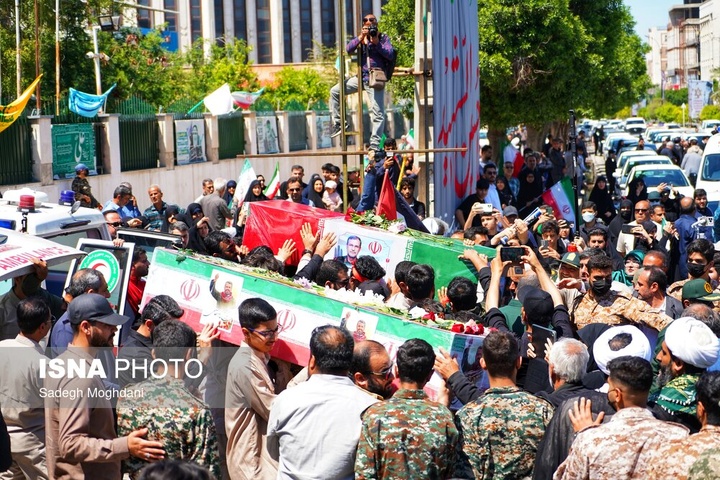 تشییع پیکر دریابان شهید «علیرضا تنگسیری» - بوشهر