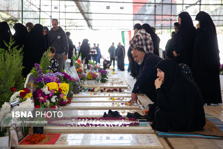 میزبانی شهدای رمضان از خانواده‌ها در روز طبیعت