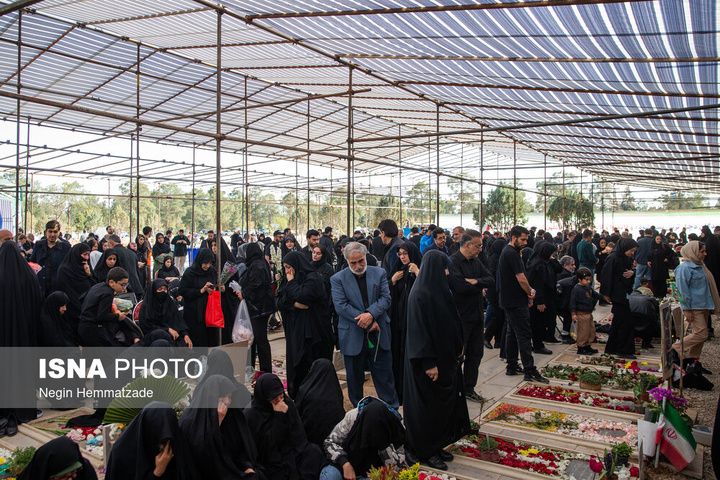میزبانی شهدای رمضان از خانواده‌ها در روز طبیعت