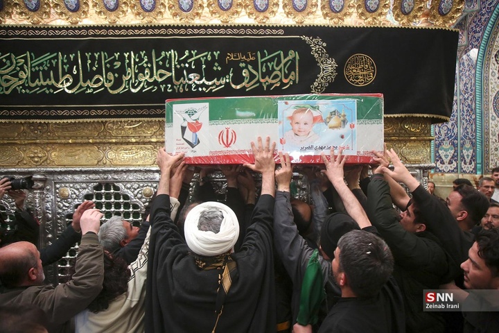 مراسم تشییع پیکر مطهر ۱۷ شهید حملات آمریکایی اسرائیلی در قم