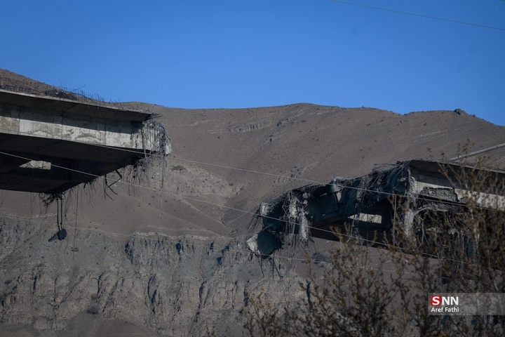 حمله مجدد و بمباران پل B1 کرج توسط آمریکا اسرائیل