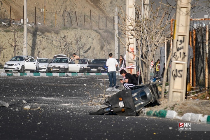 حمله مجدد و بمباران پل B1 کرج توسط آمریکا اسرائیل