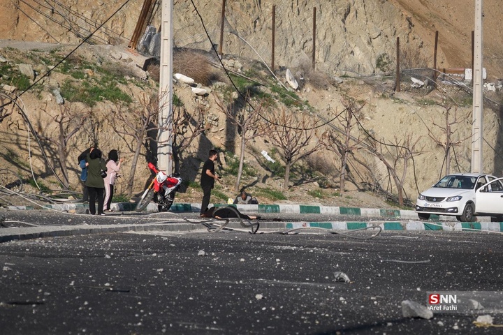 حمله مجدد و بمباران پل B1 کرج توسط آمریکا اسرائیل