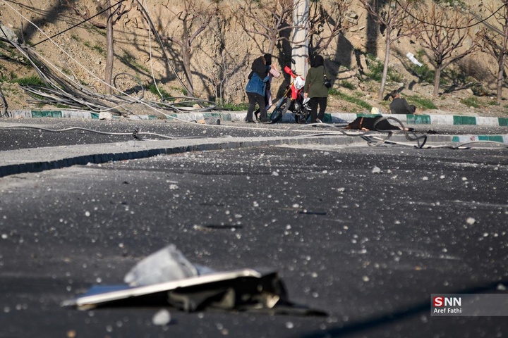 حمله مجدد و بمباران پل B1 کرج توسط آمریکا اسرائیل