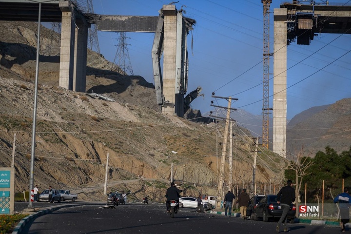 حمله مجدد و بمباران پل B1 کرج توسط آمریکا اسرائیل