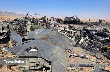تصاویر تبیان از هواگردهای منهدم شده آمریکایی در جنوب اصفهان / عملیات طبس ۲