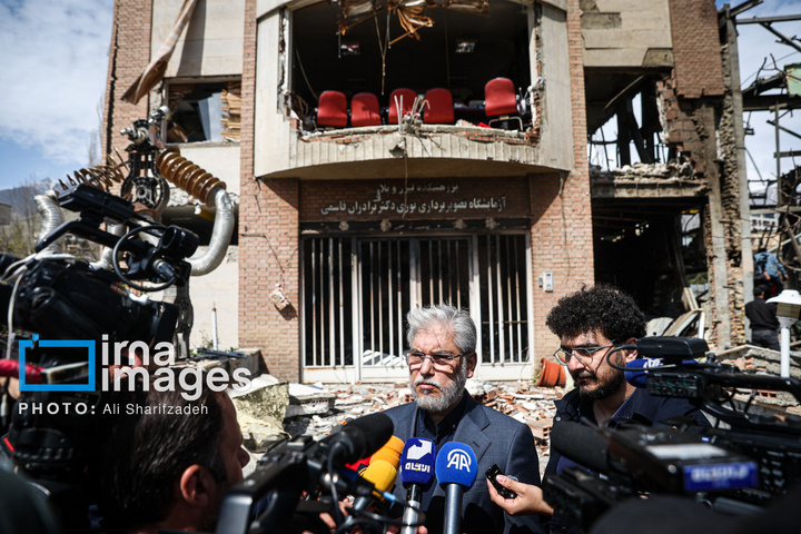 آثار حملات هوایی به دانشگاه شهید بهشتی ایران