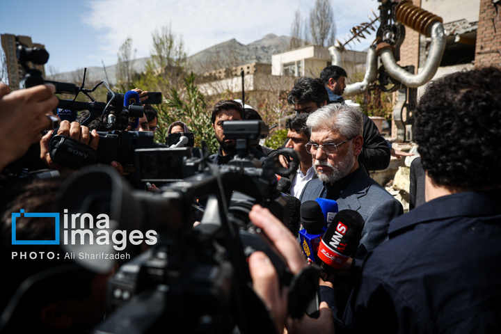 آثار حملات هوایی به دانشگاه شهید بهشتی ایران