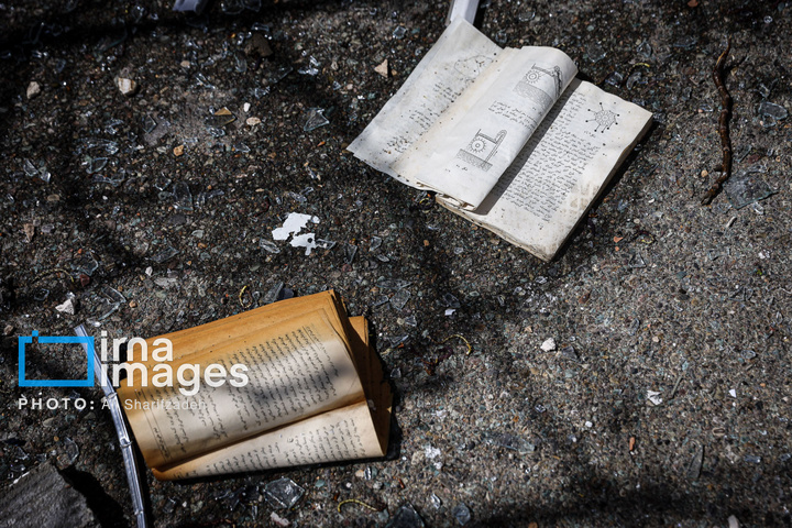 آثار حملات هوایی به دانشگاه شهید بهشتی ایران