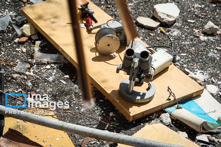 آثار حملات هوایی به دانشگاه شهید بهشتی ایران