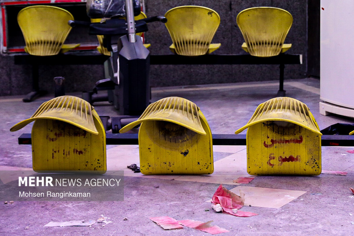 آثار تجاوز به بیمارستان روانپزشکی دل‌آرام