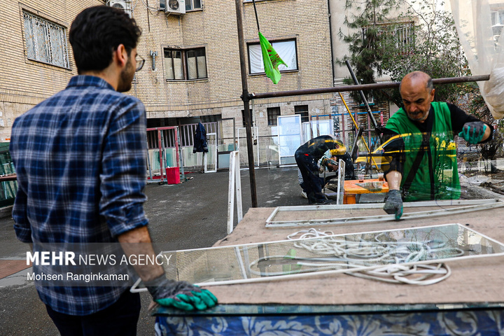 گروه‌های جهادی، پای کار بازسازی مناطق آسیب دیده در جنگ