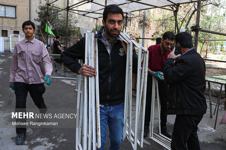 گروه‌های جهادی، پای کار بازسازی مناطق آسیب دیده در جنگ