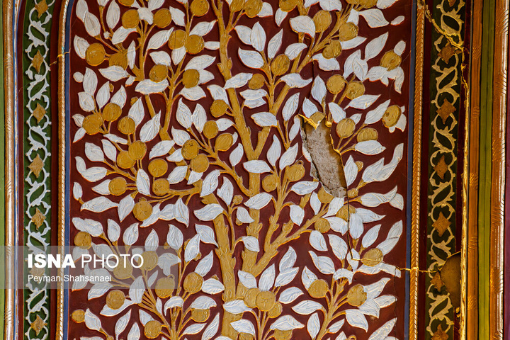 خسارات ناشی از تجاوز هوایی آمریکایی صهیونی به تالار اشرف اصفهان