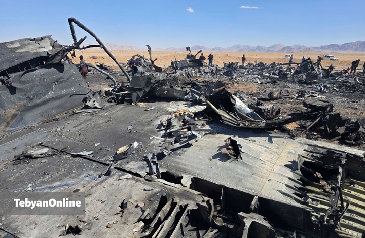تصاویر تبیان از هواگردهای منهدم شده آمریکایی در جنوب اصفهان / عملیات طبس ۲