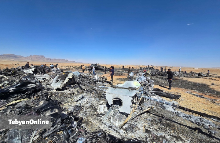 تصاویر تبیان از هواگردهای منهدم شده آمریکایی در جنوب اصفهان / عملیات طبس ۲